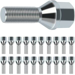 lot 8154 image: SCITOO M12x1.25 Lug Bolt 28mm, 20 Pcs for Jeep, Fiat, Chrysler