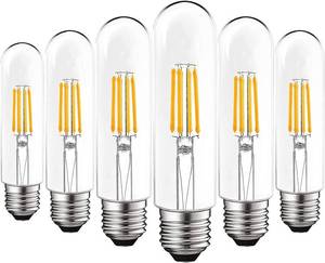 lot 8170 image: LUXRITE 6 Pack T10 LED Bulb, 5W60W, 3000K, 500 Lumens, E26 Base.