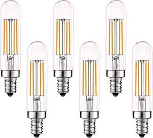 lot 8171 image: LUXRITE Vintage E12 LED Bulb, 60W Eq, T6 T6.5, 2700K, Dimmable