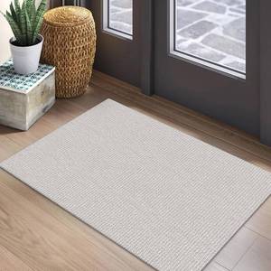 lot 8182 image: EARTHALL Woven Area Rug 2x3 Ft Washable for Entryway
