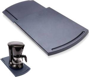 lot 8192 image: Handy Sliding Tray for Coffee Maker, Appliance Moving Caddy