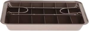 lot 8202 image: 12 Nonstick Brownie Pan, 18 Grids, Safe, Carbon Steel