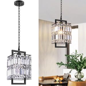 lot 8213 image: $60 Brightever Crystal Kitchen Island Light, Modern Pendant
