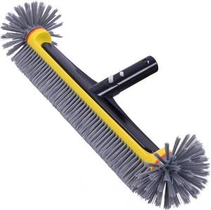 lot 8284 image: POOLAZA 17.5 Pool Brush with Aluminum Handle & Nylon Bristles