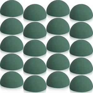 lot 8290 image: $46 20-Pack Green Floral Dry Foam Half Balls 3.54x1.77 Inch