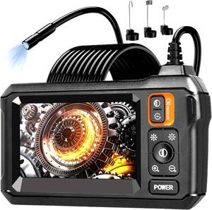 lot 8295 image: $50 Endoscope Camera with Light, 4.3 IPS Screen, 50 FT Cord