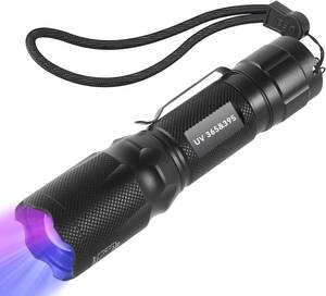 lot 8297 image: UV 365nm & 395nm Flashlight, Portable Ultraviolet LED Light