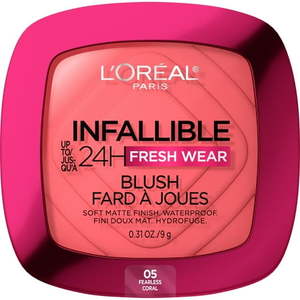lot 8305 image: $13 LOreal Paris Infallible 24H Fresh Wear Blush, Fearless Coral