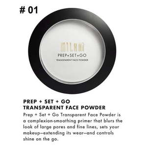 lot 8327 image: Milani Prep Set Go Transparent Setting Face Powder, 0.24 Oz