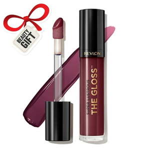 lot 8350 image: $10 Revlon Super Lustrous Lip Gloss, 265 Black Cherry, 0.13 oz