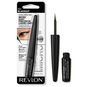 lot 8365 image: $10 Revlon ColorStay Micro Liquid Eyeliner, Blackout, 0.057 fl oz