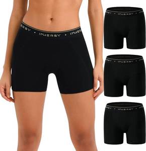 lot 8423 image: INNERSY Womens 4 Inseam Boxers Briefs 3-Pack Underwear