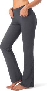 lot 8425 image: G Gradual Womens Yoga Pants 4 Pockets Tall Bootcut Work Pants