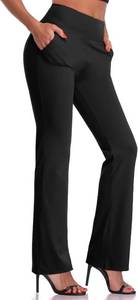 lot 8437 image: DAYOUNG Bootcut Yoga Pants for Women Tummy Control Bootleg