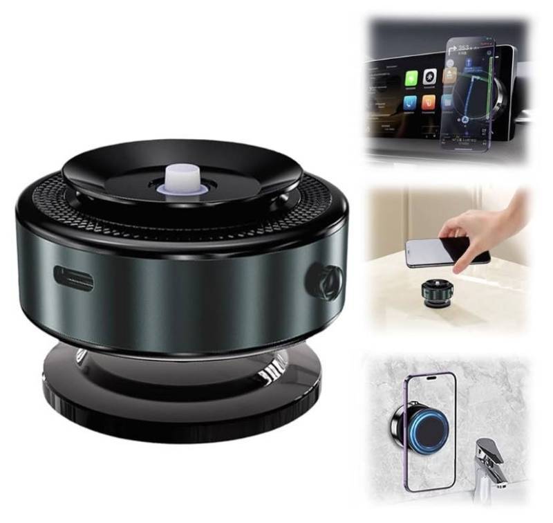 lot 38 image: Magnetic Car Suction Cup Holder, Magnetic Phone Holder, Fall Car Electric Suction Cup Vacuum Magnetic Phone Holder for CarGymMirrorSmooth Surface