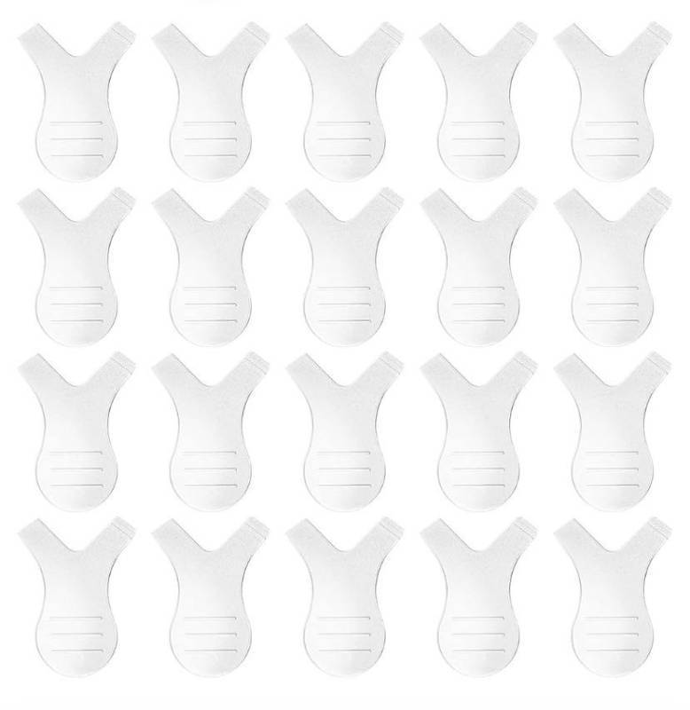 lot 38140 image: Leinuosen 20 Pack Y Lash Lift Tool Y Shape Eyelash Brush Lash Lift Brush Silicone Grafting Eyelash Lift Brush for Eyelash Extension Clean up