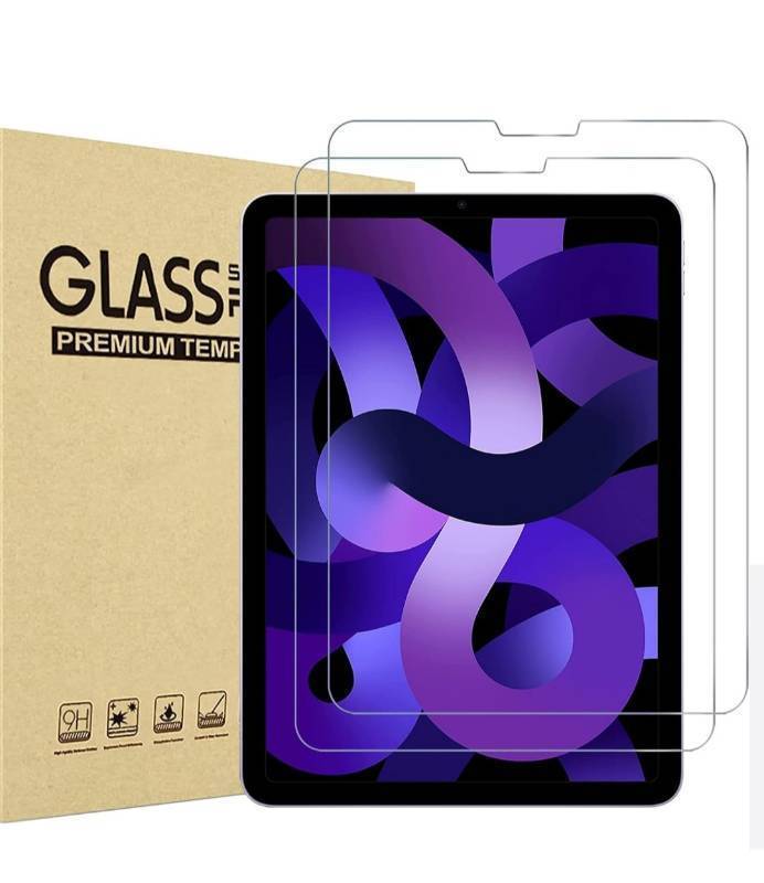 lot 54101 image: 2 Pack Screen Protector for iPad Air 5th4th Generation 10.9 inch (20222020) iPad Pro 11 inch (2022202120202018), Tempered Glass for iPad Air 5Air 4-Case Friendly 32777