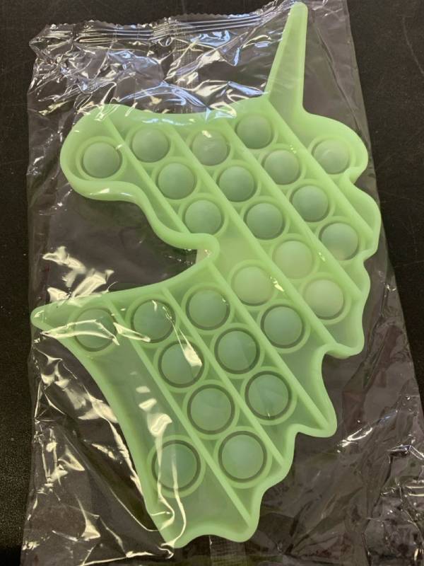 lot 67 image: FiGoal Stress Relief Bubble Sensory Toy, Glow in The Dark Fidget Toys Anxiety Stress Reliever, Light Up Autism Special Needs Squeeze Sensory Toy for Home School