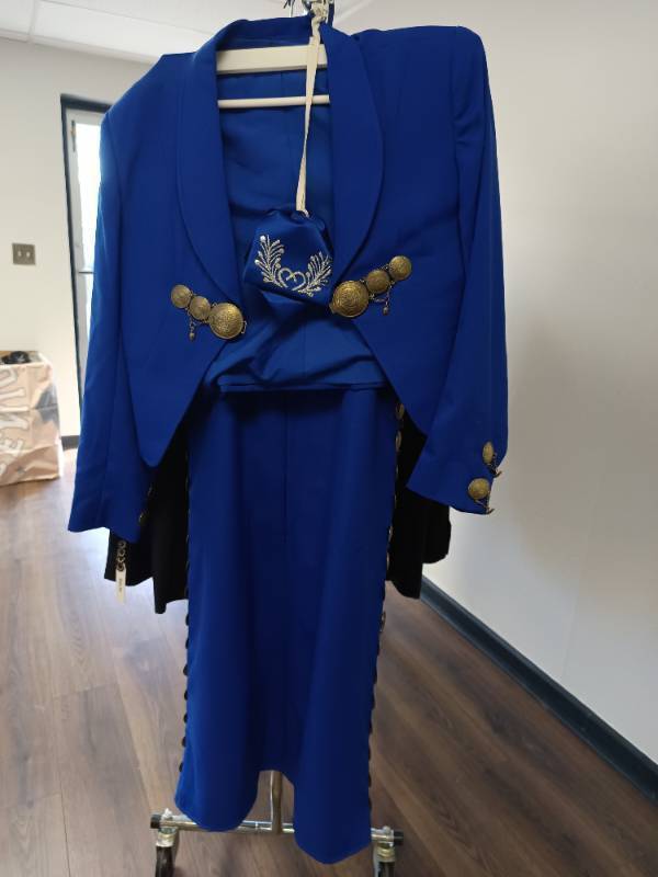 lot 923 image: blue mariachi outfits womens small