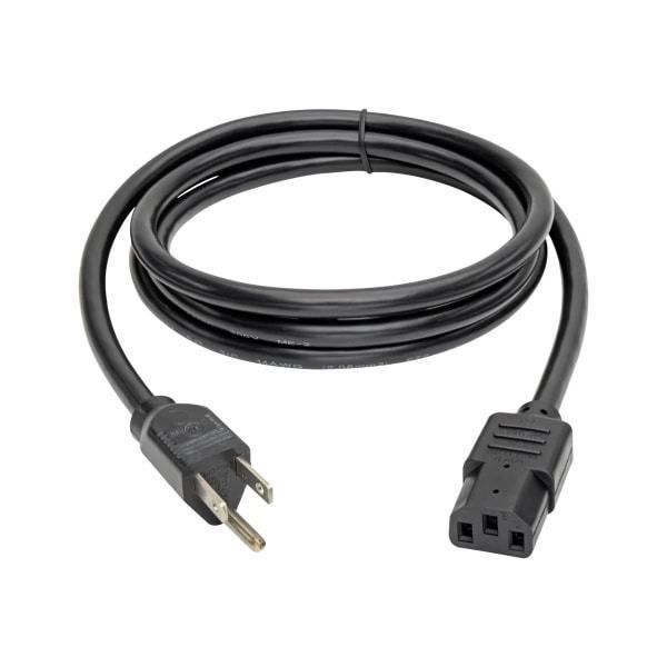 lot 988 image: Tripp Lite Model P007-006 6 ft. IEC-320-C13 to NEMA 5-15P Heavy-Duty 14AWG Power Cable