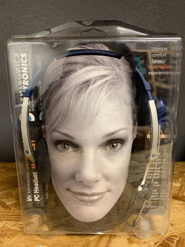 lot 990 image: Plantronics Ls1 Multimedia Pc Headset Sealed