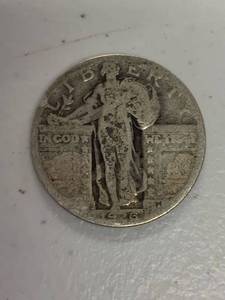 lot 310 image: 1926 Standing liberty quarter dollar coin 90% silver