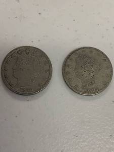 lot 321 image: Lot of 2 V nickel 5 cents coins 1912 1901