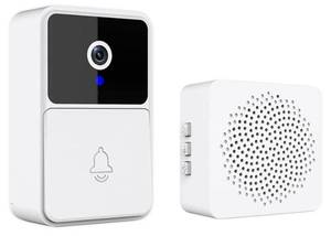 lot 330 image: Intelligent Visual Doorbell Camera, Wireless Video Doorbell with Chime, Outdoor Front Door Camera for Home Security, Two-Way Audio, Night Vision, Human Motion Detection and Real-time Alert (White)