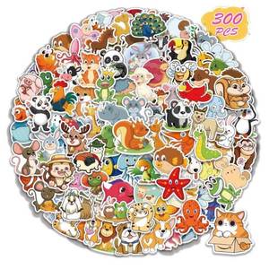 lot 342 image: animal stickers waterproof reusable 300 pcs
