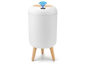 lot 354 image: Pukomc Smart Sensor Wastebasket, Convenient and Hygienic Easy to Use, Technology Sensor Waterproof Wastebasket Plastic Trash can for Kitchen, Bathroom, Bedroom, Living Room, Office and Outdoor