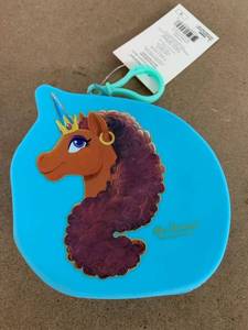 lot 370 image: Afro unicorn pouch with clip