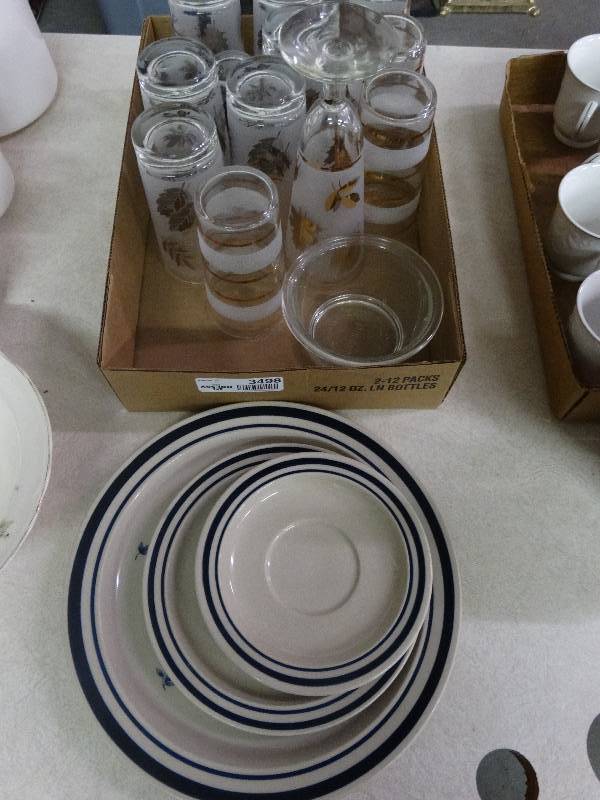 lot 3498 image: lot of glassware & misc