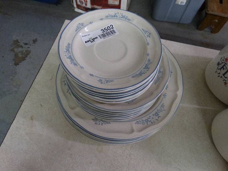 lot 3502 image: 17 pcs of brickoven stoneware