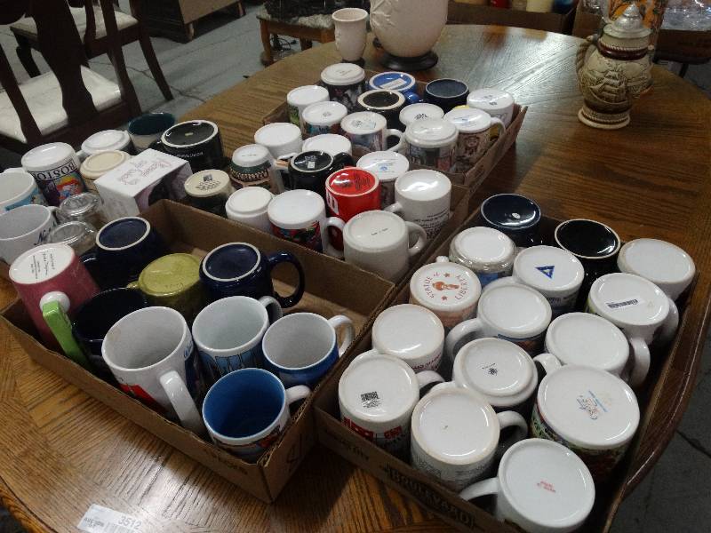 lot 3509 image: Large lot of various coffee mugs