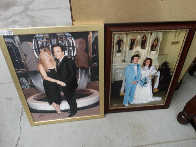 lot 3539 image: 2 Large PhotoPaintings.