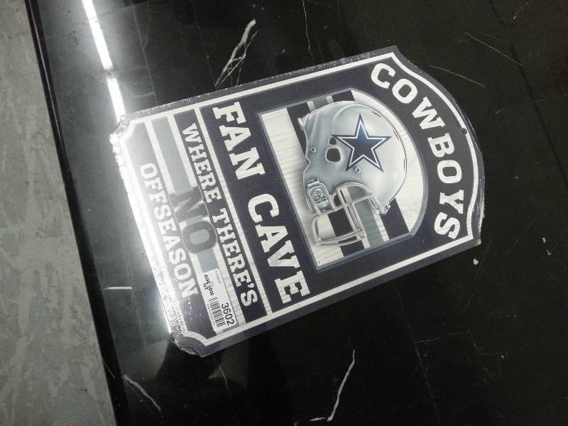 lot 3602 image: Metal Cowboys FanCave Sign