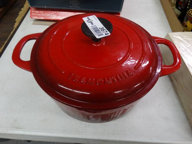lot 3674 image: Tramontina 5.2 ltr Roaster Pot