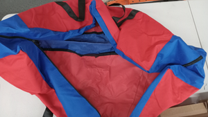 lot 4096 image: Red and Blue Equipment Carry Bag with Straps