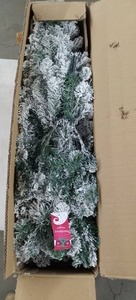 lot 4114 image: Artificial Christmas Tree with Snow Flocking
