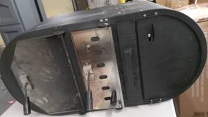 lot 4123 image: Commercial Smoker Box Assembly with Grates and Dampers
