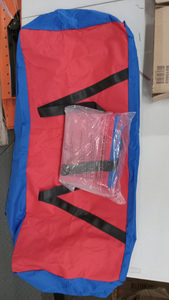 lot 4145 image: Red and Blue Equipment Storage Bag with Straps