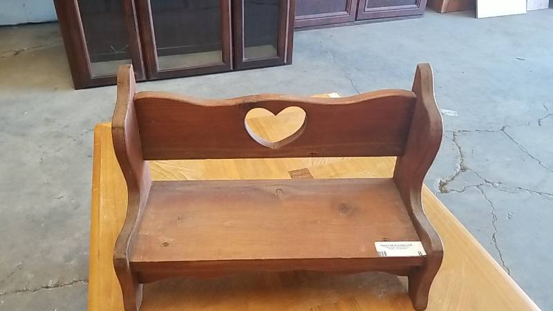 lot 8 image: Small Wall Shelf- Bench or Use For Dolls