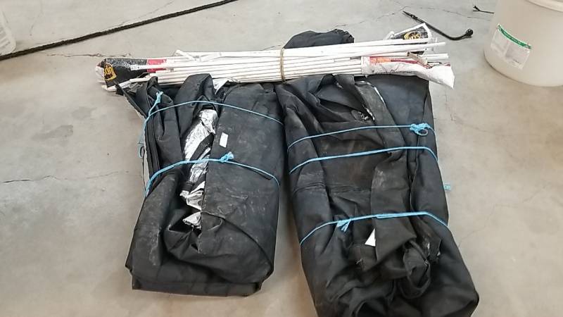 lot 60 image: Hydroponic  Tents Growing Greenhouse Lot of 2   Appear Complete Unknown Size