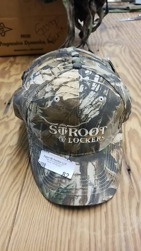 lot 82 image: Lot of 10 Camo Baseball Hats- NEW Stroot Lockers- Enough To Give To Friends