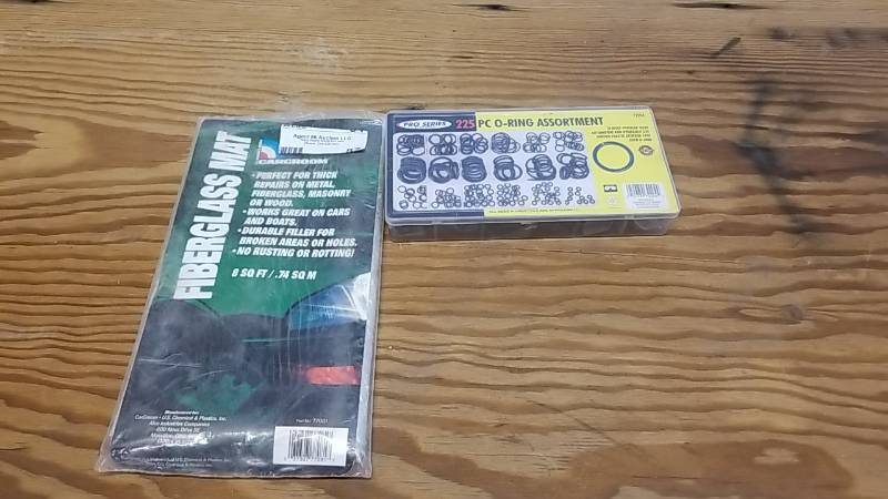 lot 87 image: Fiberglass Mat and O-Ring Kit