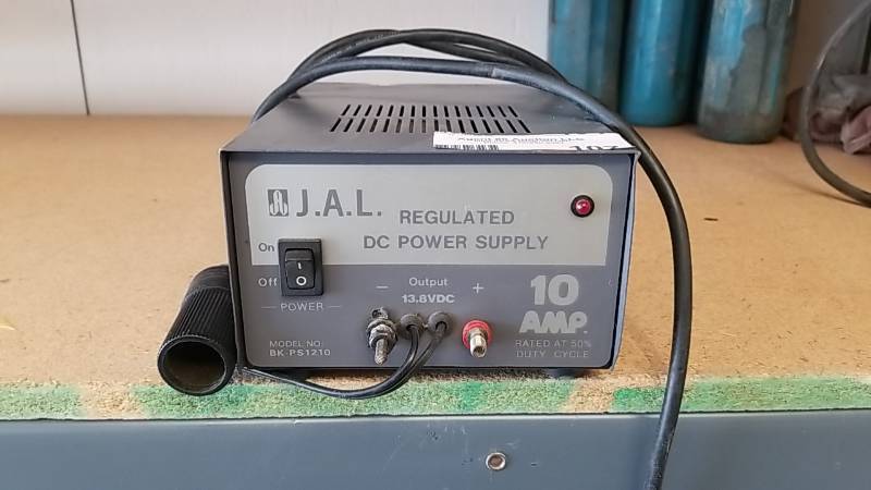 lot 107 image: 10 Amp  DC Regulated Power Supply  J.A.L.