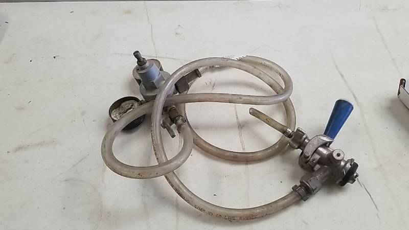 lot 101 image: Beer Tap and Gauges- KEG Type CO2