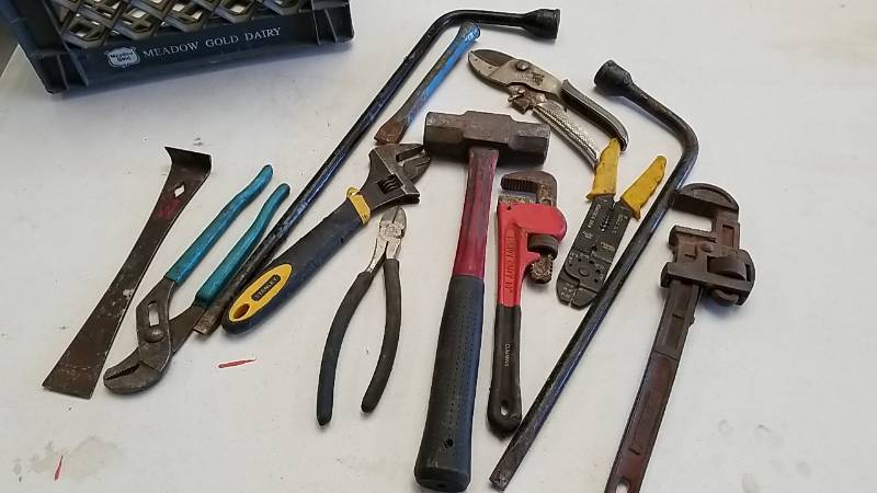 lot 150 image: Awesome Lot of Tools-  Pipe - Adjustable- Channel Locks and MORE
