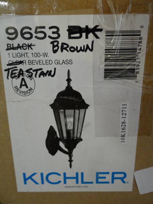 lot 6213 image: Lot of 3 Kichler Lights