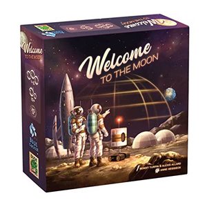 lot 1623 image: Blue Cocker Welcome to. The Moon Board Game  Sci-Fi Strategy Game  Narrative Adventure Game  Ages 10  1-6 Players  Average Playtime 25 Minutes  Made by Blue Cocker Games, Various, (WTMOON01)
